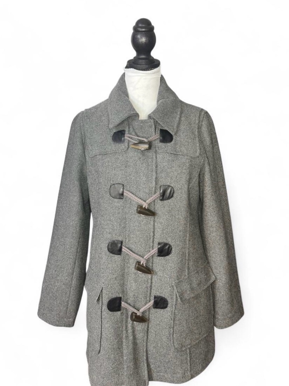 Banana Republic Gray Toggle Pea Coat